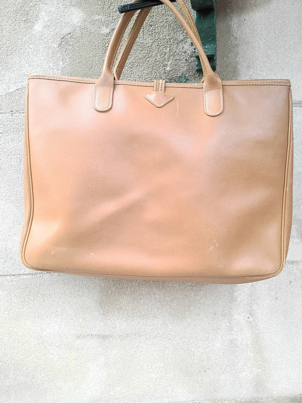 Longchamp Cognac Leather Tote with Gold Toggle - Picture 5 of 10